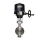 Metalltätad spjällventil med ELOM elektriskt manöverdon.